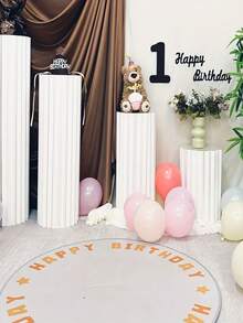 Wedding Decor Paper Foldable Cylinder - Halloween Christmas Roman Column Foldable Ornament, Suitable For Wedding, Birthday, Festival Celebration Decoration, Encrypted Dessert Table Foldable Roman Column - H - View 7