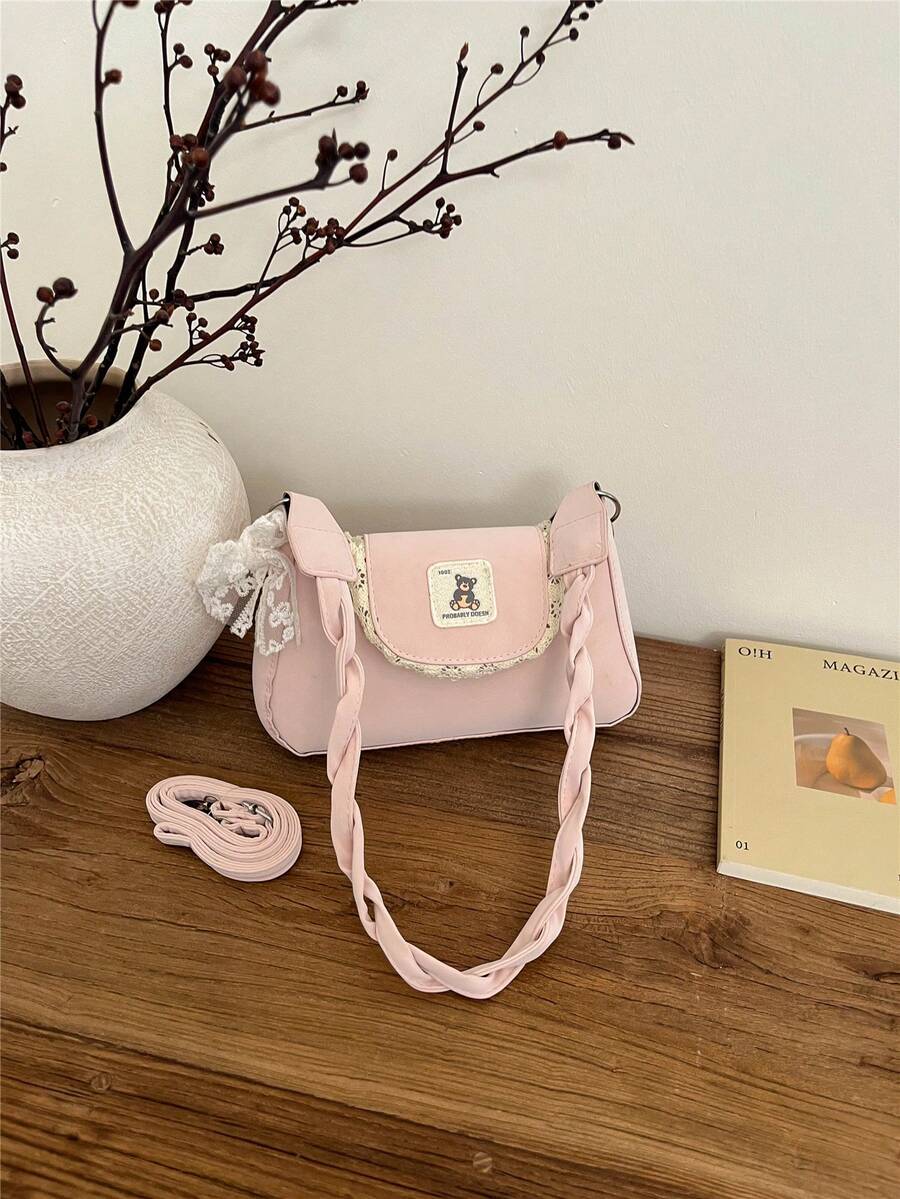 Women's Shoulder Crossbody Bag – Elegant Fashion Luxury Style, Exquisite Design, Multi-Compartment Functional, Versatile For Commute And Casual Wear, Perfect Gift Choice For Women, Effortlessly Elevate Your Daily Outfit Style - Pink - View 1