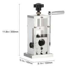 Hand-Operated Wire Stripper, 0.06''-1.5'' Removal Drill Attachment Option, Depth Gauge, Lightweight Aluminum Build Efficient Copper Scrap Processing - 1.5-38 mm - View 5