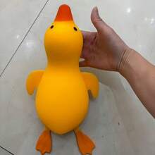 1pc Cute Yellow Duck S-Queeze Stress Toy, Soft Cartoon Animal Squeeze Toy For Kids, Classroom Reward, Birthday Party Favor For Boys And Girls, Novelty Sensory Game Gift -- Squeeze Toy - Squeeze Toy - Squeeze Toy - S-Quishy Toy - Crunchy Squeeze - Multicolor - View 9