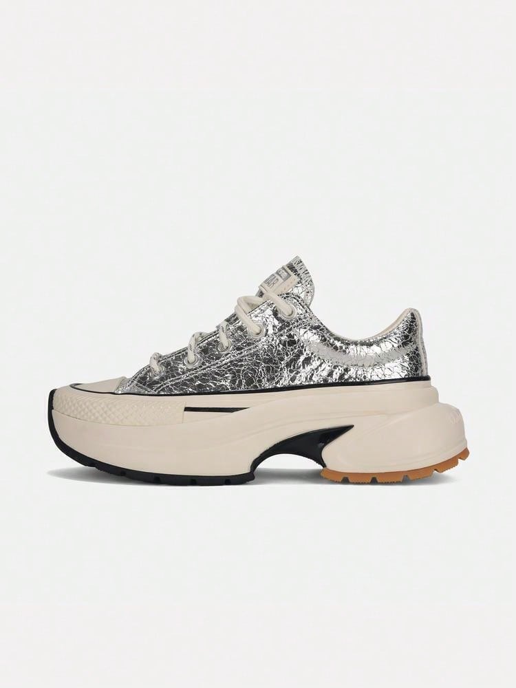 Converse Unisex Chuck Taylor SEASONAL Canvas Low-Top Sneakers A24282C - Silver - View 1