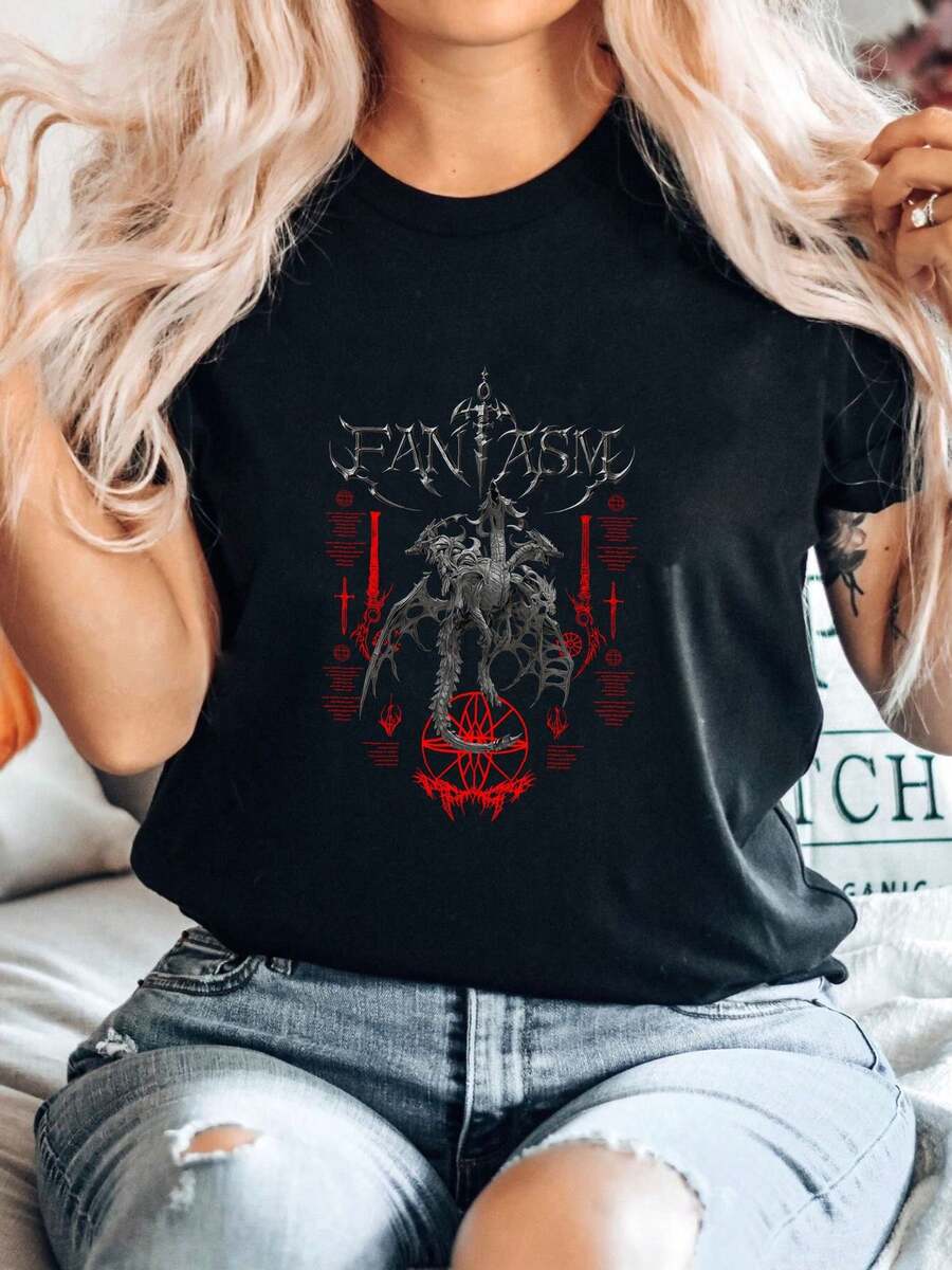 Women T-Shirts - 黑色 - 查看 1