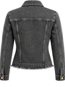 Women Denim Jackets & Coats - Graphite Jacket - View 3