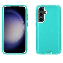 防震、防刮、全包式保护手机壳，耐用三合一保护套，适用于、Galaxy、荣耀及其他智能手机 - 水藍白 - 查看 36