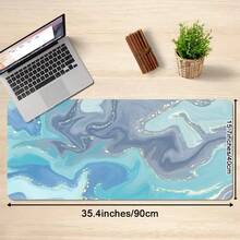 Gaming Mouse Pad, Gray Green Fluid Pattern Mouse Pad , Large Extended Computer Mouse Mat Keyboard Full Desk Mousepad For Keyboard And Mouse, For Home And Office Use - View 8