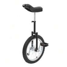 DYNAMI Unicycle With Excellent Steel Frame,Leakproof Tire,Adjustable Height,Curved PU Seat,Mute Bearing,Anti-Slip Designs,For Outdoor Sports Fitness Exercise[A Good Gift For Family And Friends] - Black - View 4