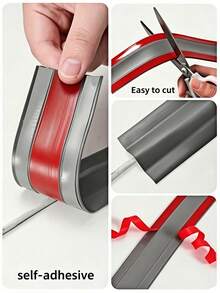 Self-Adhesive Flexible Cable Management Tube With Slot - Drill-Free Bendable Wire Organizer, Suitable For Room Corners, Anti-Trip Cable Management, Wide Coverage For Walls, Floors, Baseboards - Cable Management Sleeve - View 4