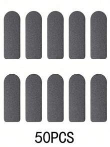 10Pcs Replacement Sandpaper Pads + 1 Stainless Steel Foot File, Exfoliating Callus Remover, Pedicure Foot Rasp With Detachable Refill Pads, Dead Skin & Hard Skin Remover For Cracked Heels, Professional Foot Care Tool, Home Salon - Multicolor - View 12