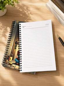 1pc Elderly Password Notebook, Featuring Elderly Cover And Gold Key Character Design. This Secure Password And Login Information Organizer Is Suitable For Internet, Computer, Home Or Office Use, And Is Also An Excellent Notebook Gift For Holidays. - Notebook - View 4