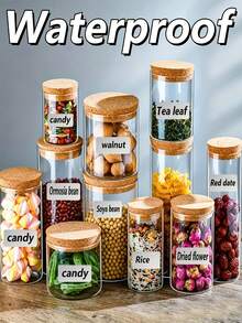 300/160/30/16pcs Waterproof Oil-Resistant PET Self-Adhesive Labels, Suitable For Containers, Jars And Kitchen Storage, Multi-Purpose Removable Blackboard Labels, Suitable For Jewelry Display And Packaging - Upgraded Version - View 5