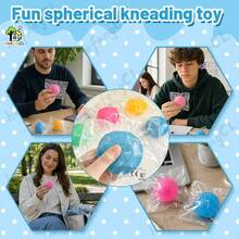 1pc Taba Frosted Texture Grass Ball Squeeze Toy, Slow Rebound Maltose Gel Fidget Toy, Soft Lightweight Portable Relax Toy, Sensory Stress Relief Toy, Perfect Back To School Christmas Halloween Thanksgiving New Year Gift For Kids - Multicolor - View 12