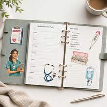 1 Set Medical Health Care Theme Stickers, Scrapbook Stickers, Planner Handmade DIY Stickers - A - View 4