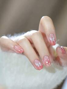 1pc Ice Crystal Aurora Laser Butterfly Embossed Nail Art Stickers, Multiple Transparent Iridescent Butterfly Designs With English Elements, Brilliant Colorful Light Effect Under Light, Thin Material Fits Closely To Nail Surface Without Curling, Shiny And Exquisite For Photos, DIY Materials For Ice-Transparent Gradient Gel Nails And Fairy-Style Wearable Nails - Multicolor - View 3