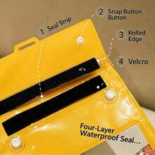 1pc New Large Capacity Waterproof Phone Pouch, Beach Crossbody Storage Bag, Touchscreen Underwater Photography Sealed Bag, Rafting Waterproof Case - Multicolor - View 3