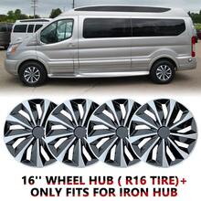 4‑Pack 16‑Inch Car Hubcaps Wheel Cover Set, Shock‑Resistant Durable PP Plastic Replacement Hub Caps, Stylish Exterior Wheel Trim Accessory Compatible With 16‑Inch Steel Wheels, Auto Wheel Decoration For Daily Vehicle Exterior Upgrade - A - View 2