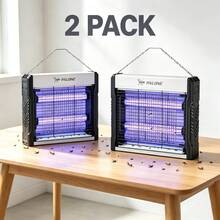 2PCS Electric Bug Zapper, 4000V Mosquito Zapper Indoor With 5ft Cable, USB Electric Bug Zapper With Removable Collection Tray, Fly Trap Mosquito Trap For Patio Yard Home Kitchen Camping - A - View 12