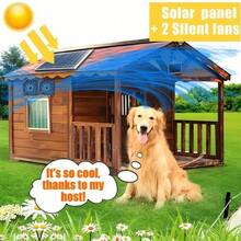 Solar Powered Outdoor Fan System, Includes Solar Panel Unit And Exhaust Fan, Suitable For Greenhouse, Shed Ventilation, Window, Yard, Pet Portable Cooling System, Small Space Air Circulation - Black - View 8