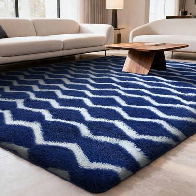 EDIMENS Fluffy Area Rugs For Living Room 200x300cm Large Size, Soft Plush Modern Rug For Bedroom, Anti Slip Bedroom Rugs, Long Hair Thick & Shaggy Carpet Floor Mat For Bedside, Home Decor, Office, Dorm