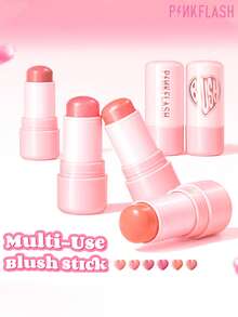 PINKFLASH Stik Perona Pipi Dewy 3,5g, Tekstur Lembut dan Meleleh, Tahan Lama, Mengandung 8 Bahan, Pigmen Tinggi, Formula Halus dan Mudah Dibaurkan, Tahan Lama dan Anti Luntur, Serbaguna - # PP02 BERRY HATI - View 3