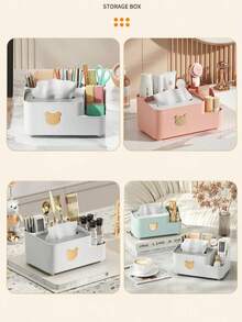 1PC Bear Tissue Box, Luxury Living Room Tissue Box, Home Tissue Storage Box, Coffee Table Multifunctional Desktop Tissue Box - Multicolor - View 7