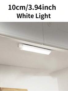 1pc Cabinet Light, Wireless Motion Sensor LED Night Light With Rechargeable Magnetic Base, Suitable For Hallway, Kitchen, Cabinet, Stairs, Closet, Home Room Decor, Wireless LED Light - White - View 13