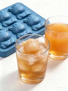 1pc Mini Capybara Ice Mold, 6-Cavity Capybara Ice Mold, Capybara Ice Film, Capybara Ice Film, Creative Ice Film, Cute 3D Ice Cubes, Suitable For Drinks, Parties And Gifts - B - View 2