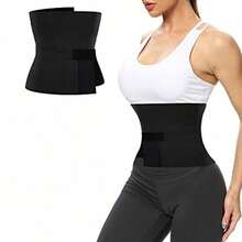 This High-Pressure Abdominal Waist Trainer Is Made Of Quick-Drying Fabric With Excellent Elasticity, Suitable For Fitness Workouts And Sauna Use. - Black - View 6