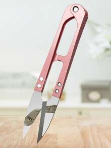 1pc U-Shaped Scissors For Home Sewing, Small Stainless Steel Thread Trimmer, Suitable For DIY Sewing - Multicolor - View 10