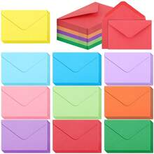 Sobres de papel autoadhesivos de unicolor aleatorio, sobres mini de invitación estilo europeo occidental - Multicolor - Ver 8
