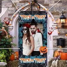 1pc Halloween Party Decoration Photo Prop Banner, Suitable For Indoor/Outdoor Use, Applicable For Halloween Party, New Year, Photo - Style 1 - View 4
