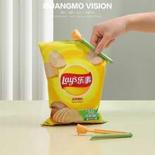 5入/包鬱金香造型食物袋夾附收納盒，零食袋密封夾，防潮保鮮，生日與畢業最佳禮物 - 多色 - 查看 6