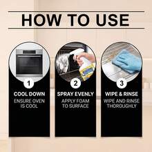 jakehoe Oven Cleaner, Multi-Purpose Grease Cleaner, Household Kitchen Oven, Stove, Cookware Surface Oil Stain And Grime Cleaner, Restores Cooking Surfaces To Clean And Usable Condition. - Multicolor - View 2