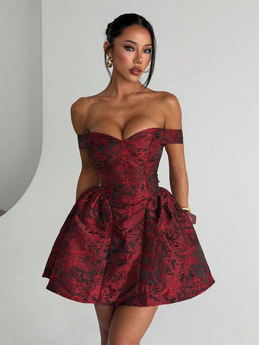 Women's Summer Sexy Strapless Elegant Mini Dress For Party, Birthday, Holiday, Back To School
