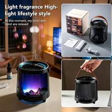ENSSU 300ML Ultrasonic Aurora Essential Oil Diffuser, Jellyfish Shaped 7-Color Light Aromatherapy Machine, Cool Mist Humidifier, Timer And Smart Waterless Auto-Off Function, Suitable For Home Bedroom Office Yoga Aromatherapy Humidifier, Home Decor, Ideal Gift - Multicolor - View 7