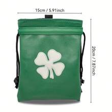 1pc Green Golf Valuable Item Bag, Drawstring Closure. This Portable Storage Bag Is Perfect For Storing Golf Balls, Making It A Versatile Accessory For Both Men And Women. Ideal For Golfers, It's A Unique Gift For Fathers And Boyfriends - Multicolor - View 8