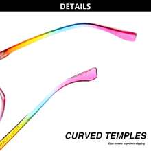 1pc Fashionable Women's Reading Glasses, Popular Candy Color, Youthful Appearance, Comfortable Spring Temple, Daily/Work/Essential Women's Reading Glasses - Rainbow - View 10