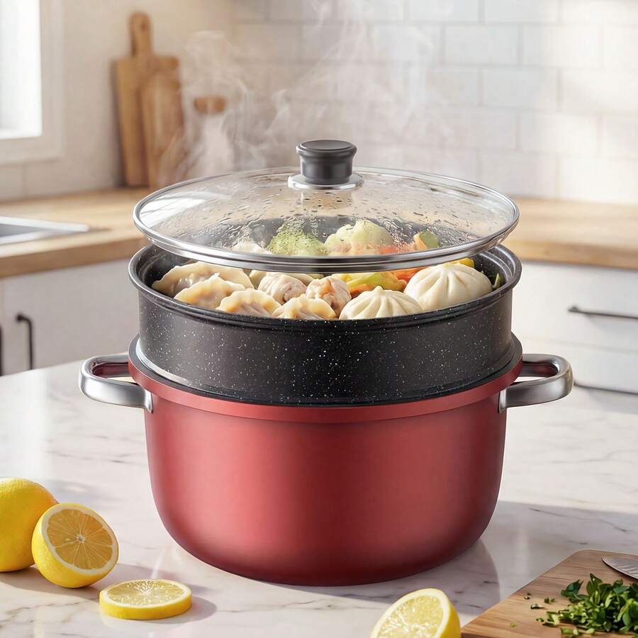 Senmeo Set da cucina - Rosso - Visualizzare 1