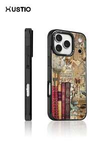 1pc Book Collage Girl Butterfly Planet Cloud Pattern Transparent Anti-Drop TPU Phone Case, Camera Bump Protection Cover, Suitable As Holiday Gift For Partner And Friends, Compatible With Apple XS/XS Max/XR/11/12/13/14/15/16 Pro/Pro Max/14/15 Plus/17/16 Pro Max - Multicolor - View 3