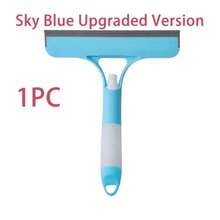 1pc 3-In-1 Multifunctional Window Squeegee, Integrated Brush, Scrubber And Squeegee Tool, 3 Colors Available, Suitable For Bathroom Glass, Mirror, Tile, Lightweight Home Cleaning Accessory - Glass Scraper - View 15