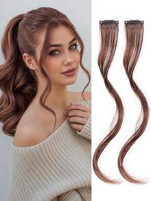 Dragon Beard Bangs Wigs For Women, Summer, Center Part, Natural Forehead Wigs Bangs - Multicolor - View 13