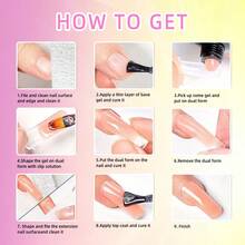 0.5oz Neon 6-Color Polymer Nail Extension Gel Tool Set, Includes Green, Orange And Purple Polymer Nail Gel, And Fast-Curing Nail Extension Gel, Suitable For Salon And Home Nail Design - Multicolor - View 11