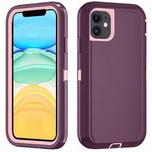 Military-Grade Shockproof Heavy-Duty Full-Body Protective Phone Case, Anti-Scratch Durable 3-In-1 Protective Cover For IPhone, Galaxy, HONOR And Other Smartphones Birthday Gift - Wine Red Powder - View 18