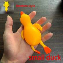 1pc Cute Yellow Duck S-Queeze Stress Toy, Soft Cartoon Animal Squeeze Toy For Kids, Classroom Reward, Birthday Party Favor For Boys And Girls, Novelty Sensory Game Gift -- Squeeze Toy - Squeeze Toy - Squeeze Toy - S-Quishy Toy - Crunchy Squeeze - Multicolor - View 11