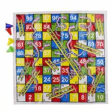 2 Sets Snakes And Ladders Board Game - Ideal For Game And Strategy Skill Development, Perfect Outdoor Game Holiday Gift (Random Color And Style Pieces) - Multicolor - View 7