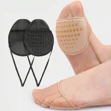 1 Pair Anti-Slip Front Foot Pads, Soft & Breathable, Invisible Strap Design, Comfortable Padded Insoles, Forefoot Cushion, High Elasticity, Anti-Blister, Heel Cushioning, Size Reducer, Half-Size Inserts, Suitable For High Heels, Summer Thin Style - Multicolor - View 1