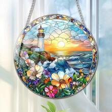Cross-Border Independence Day Festival Celebration Acrylic Painted Window Hanging Decor Wall Ornament Creative Craft Hanging Decoration Home Decor - Multicolor - View 1
