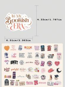 SCXXBSW 50 buah Stiker Grafiti Dekoratif PVC Romantis, Cocok untuk Buku Catatan, Perencana, Gitar, Sepeda Motor, dan Dekorasi Pesta. Sempurna untuk Personalisasi dan Ideal sebagai Hadiah Pesta. - A - View 3