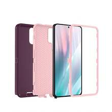 Military-Grade Shockproof Heavy-Duty Full-Body Protective Phone Case, Anti-Scratch Durable 3-In-1 Protective Cover For IPhone, Galaxy, HONOR And Other Smartphones Birthday Gift - Wine Red Powder - View 49