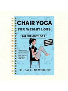 30-Day Sitting Yoga Weight Loss Exercise Plan And Diary - 50-Page Illustrated Exercise Guide, Including Daily Yoga Exercises, Meal Plan, And Progress Tracking - Compact Size , Suitable For Home Gym Use - Multicolor - View 10