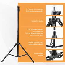 10-Inch/12-Inch Ring Light Strip, 63-Inch Extendable Tripod And Phone Holder, Dimmable LED Ring Light For Photography And Live Streaming, Suitable For Selfie Camera Photography/Makeup/Video/Live Streaming. - Black-10IN Fill Light - View 4